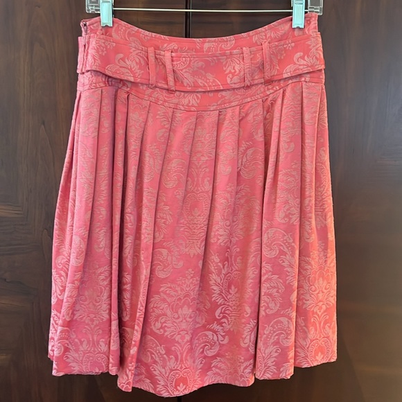 Tracy Reese Jacquard Print Pleated Skirt- Size 6 - Picture 4 of 6